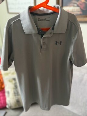 Under Armour Light Gray Performance Polo Shirt